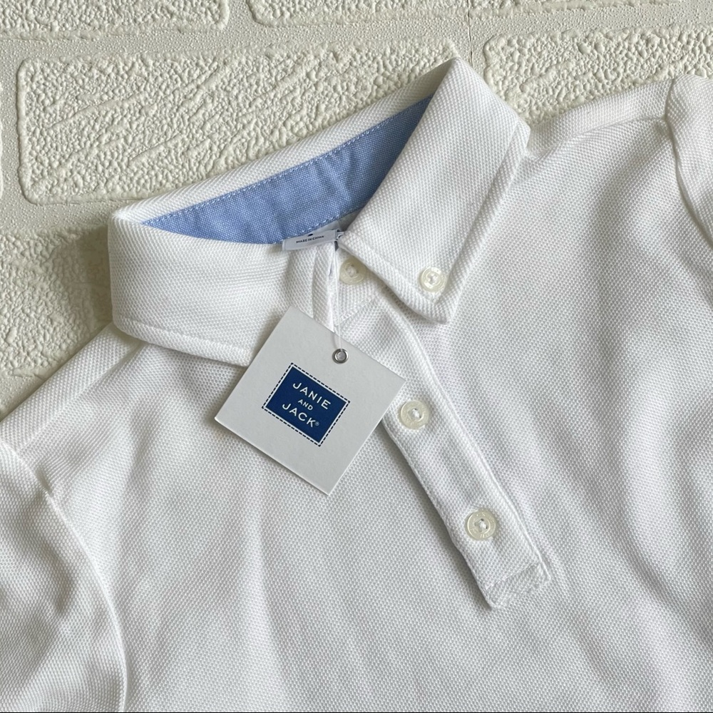 NWT Janie & Jack Long Sleeve Polo Shirt - Picture 5 of 5